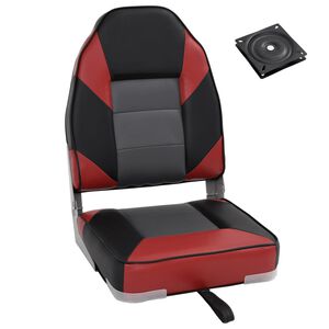 vidaXL 2d&iacute;ln&eacute; skl&aacute;dac&iacute; sedadlo do člunu s vysok&yacute;m opěradlem
