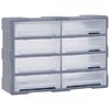 vidaXL Organiz&eacute;r s 8 velk&yacute;mi z&aacute;suvkami 52 x 16 x 37 cm