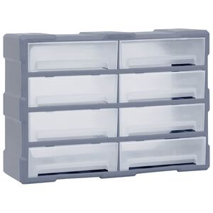 vidaXL Organiz&eacute;r s 8 velk&yacute;mi z&aacute;suvkami 52 x 16 x 37 cm