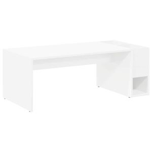 vidaXL Konferenčn&iacute; stolek B&iacute;l&aacute; 101,5 x 50 x 37 cm Kompozitn&iacute; dřevo