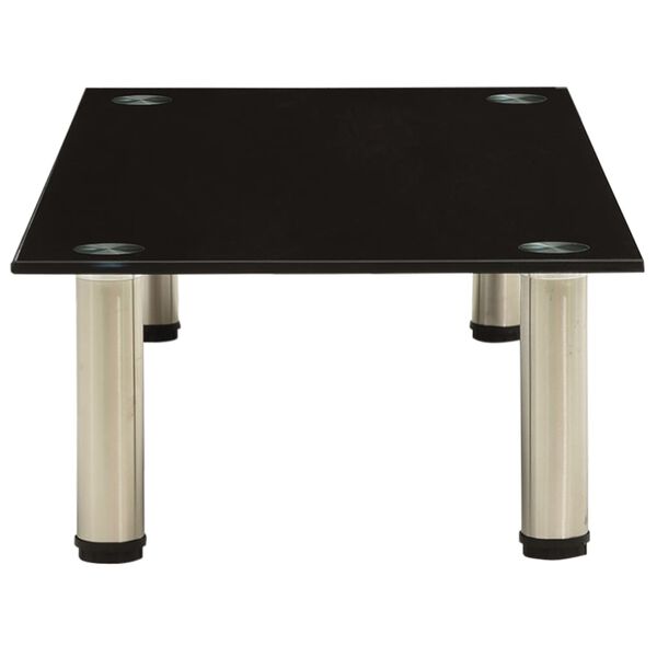 vidaXL TV stolek černý 80 x 35 x 17 cm tvrzené sklo