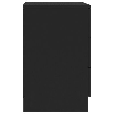 vidaXL Noční stolek černý 38 x 35 x 56 cm dřevotříska