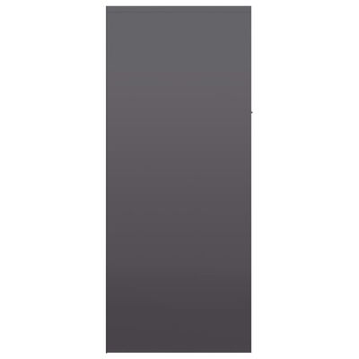 vidaXL Botník šedý s vysokým leskem 60 x 35 x 84 cm dřevotříska