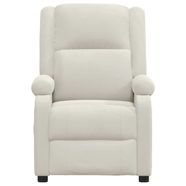 vidaXL Mas&aacute;žn&iacute; křeslo kr&eacute;mov&eacute; samet