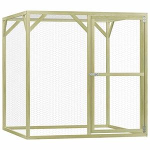 vidaXL Klec pro kuřata 1,5 x 1,5 x 1,5 m impregnovan&aacute; borovice
