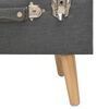 vidaXL Stolička s úložným prostorem 40 cm tmavě šedá textil