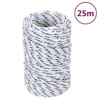 vidaXL Lodní lano bílé 2 mm 25 m polypropylen