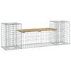 vidaXL Zahradn&iacute; lavice gabionov&yacute; design 183x41x60,5 cm borov&eacute; dřevo