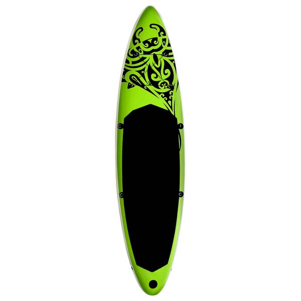 vidaXL Nafukovací SUP paddleboard 320 x 76 x 15 cm zelený