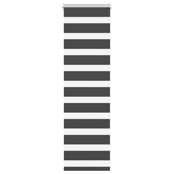 vidaXL Zebra roleta černá 45x100 cm šířka látky 40,9 cm polyester