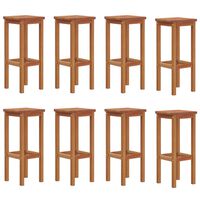 vidaXL Barové stoličky 8 ks masivní akáciové dřevo