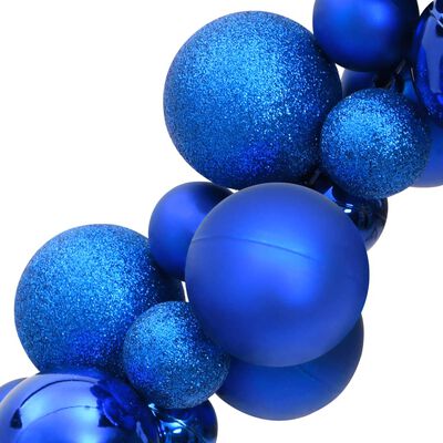 vidaXL Vánoční girlanda s koulemi modrá 175 cm polystyren