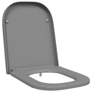 vidaXL Toaletn&iacute; prkno &Scaron;ed&aacute; 47,5 x 35 x 3,6 cm Duroplast