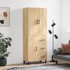 vidaXL Skř&iacute;ň highboard dub sonoma 69,5 x 34 x 180 cm kompozitn&iacute; dřevo
