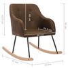 vidaXL Houpac&iacute; křeslo hněd&eacute; textil
