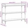 vidaXL Konzolový stolek s policí dub artisan 100 x 30 x 80 cm