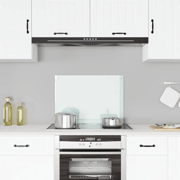 vidaXL Kuchyňsk&yacute; panel ml&eacute;čn&yacute; 70 x 50 cm tvrzen&eacute; sklo