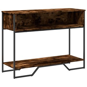 vidaXL Konzolov&yacute; stolek kouřov&yacute; dub 100x35x74,5 cm kompozitn&iacute; dřevo