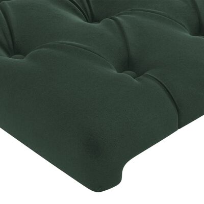 vidaXL Čelo postele tmavě zelené 80 x 7 x 78/88 cm samet