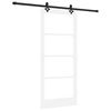 vidaXL Posuvn&eacute; dveře ORKDAL 86 x 198,5 cm Masivn&iacute; borov&eacute; dřevo a sklo
