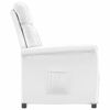 vidaXL Polohovac&iacute; křeslo b&iacute;l&eacute; uměl&aacute; kůže