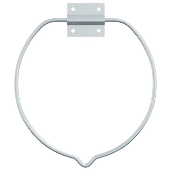 vidaXL Drž&aacute;k na kbel&iacute;k n&aacute;stěnn&yacute; stř&iacute;brn&yacute; ocel