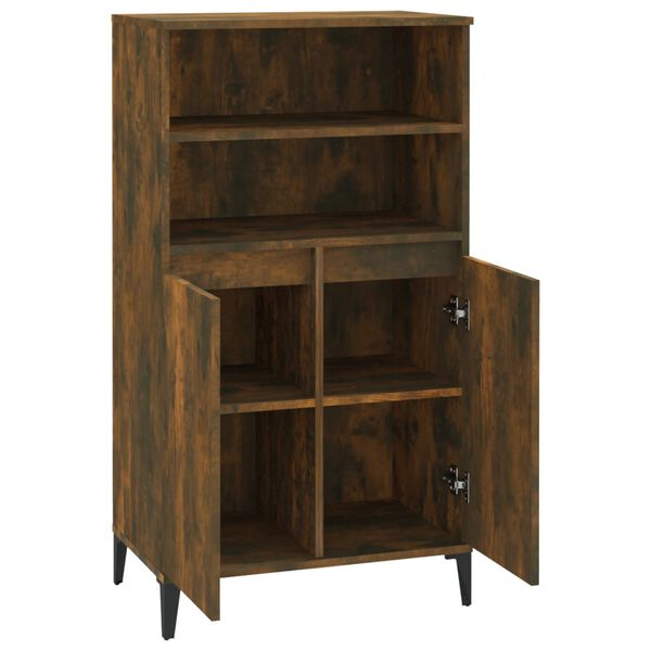 vidaXL Skříň highboard kouřový dub 60 x 36 x 110 cm kompozitní dřevo