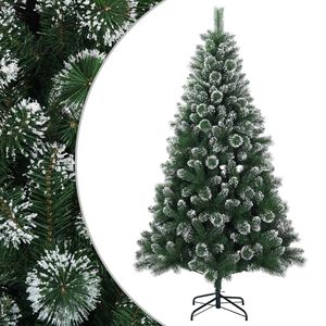 vidaXL Uměl&yacute; v&aacute;nočn&iacute; stromeček 120 cm PVC a kov Zelen&aacute;