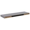 vidaXL Plovouc&iacute; n&aacute;stěnn&eacute; police 2 ks &scaron;ed&eacute; 80 x 23,5 x 3,8 cm MDF