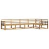 vidaXL Venkovn&iacute; pohovkov&aacute; souprava 5 pcs B&iacute;l&aacute; 327 x 168,5 x 73 cm