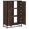 vidaXL Skř&iacute;ň highboard hněd&yacute; dub 68x35x106,5 cm kompozit a kov