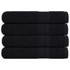 vidaXL Saunové osušky FROGN 4 ks černé 80x200 cm 360 g/m²