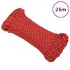 vidaXL Lodn&iacute; lano červen&eacute; 4 mm 25 m polypropylen