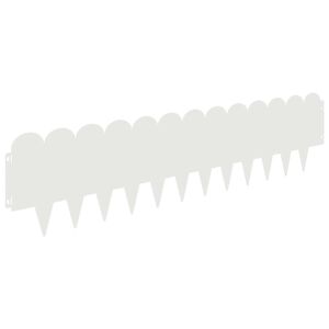 vidaXL Okraj tr&aacute;vn&iacute;ku 10 pcs 103 x 25 cm Ocel B&iacute;l&aacute;