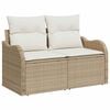 vidaXL Zahradn&iacute; sofa s pol&scaron;t&aacute;řem B&eacute;žov&aacute; 121 x 62 x 69 cm polyratan