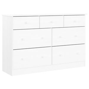 vidaXL Komoda ALTA b&iacute;l&aacute; 112 x 35 x 73 cm masivn&iacute; borov&eacute; dřevo