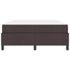 vidaXL Postel s boxspringem s matrac&iacute; Tmavě hněd&aacute; 140 x 190 cm textil