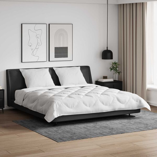 vidaXL Duvet s pol&scaron;t&aacute;ři s pol&scaron;t&aacute;řem 3 pcs B&iacute;l&aacute; Mikrovl&aacute;kno