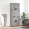 vidaXL Skříň highboard betonově šedá 69,5x34x180 cm kompozitní dřevo