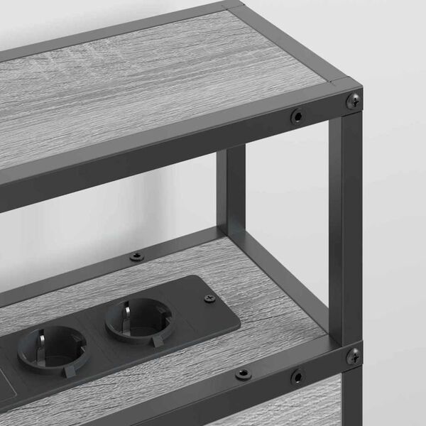 vidaXL &Uacute;ložn&eacute; čelo postele s čelo &Scaron;ed&aacute; sonoma 160 cm Kompozitn&iacute; dřevo