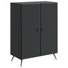 vidaXL Serv&iacute;rovac&iacute; skř&iacute;ň Čern&aacute; 66 x 34,5 x 90 cm Kompozitn&iacute; dřevo
