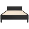 vidaXL Rám postele s čelem černý 80 x 200 cm umělá kůže