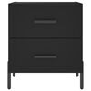 vidaXL Nočn&iacute; stolky 2 ks čern&eacute; 40 x 35 x 47,5 cm kompozitn&iacute; dřevo