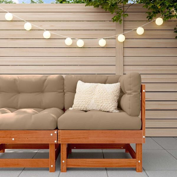 vidaXL Zahradn&iacute; rohov&aacute; sedačka Masivn&iacute; borovice Voskově Hněd&aacute;