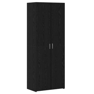 vidaXL Vysok&yacute; bufet 2 pcs Čern&yacute; dub 70 x 42,5 x 185 cm