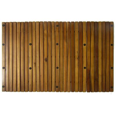 Koupelnová předložka z akáciového dřeva 80 x 50 cm