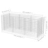 vidaXL Gabionový vyvýšený záhon ocel 270 x 90 x 100 cm