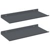 vidaXL Plovouc&iacute; police N&aacute;stěnn&aacute; mont&aacute;ž 2 ks Antracit 40 x 18 x 2,5 cm
