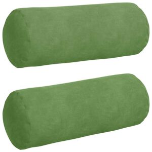 vidaXL Pol&scaron;t&aacute;ře 2 pcs Světl&aacute; zelen&aacute; &Oslash; 15 x 40 cm Žebrovan&aacute; l&aacute;tka