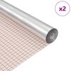 vidaXL Samolepic&iacute; zrcadlov&aacute; f&oacute;lie 60 x 150 cm 2 ks Stř&iacute;brn&aacute; PET